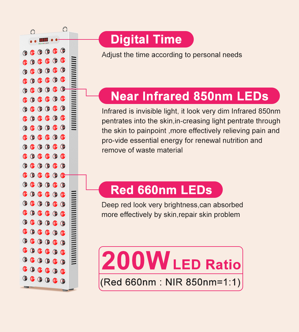 780W half body red light device