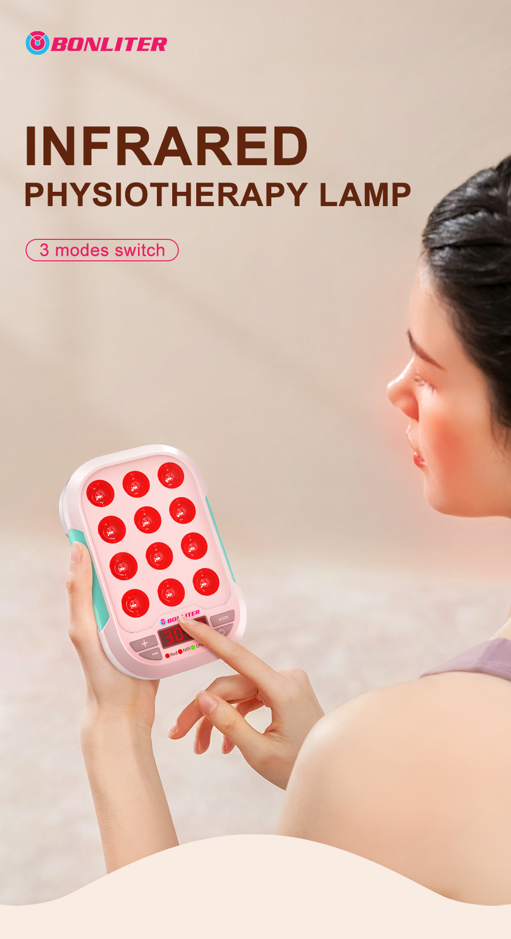 60W Handhold Mini Red Light Therapy Panel