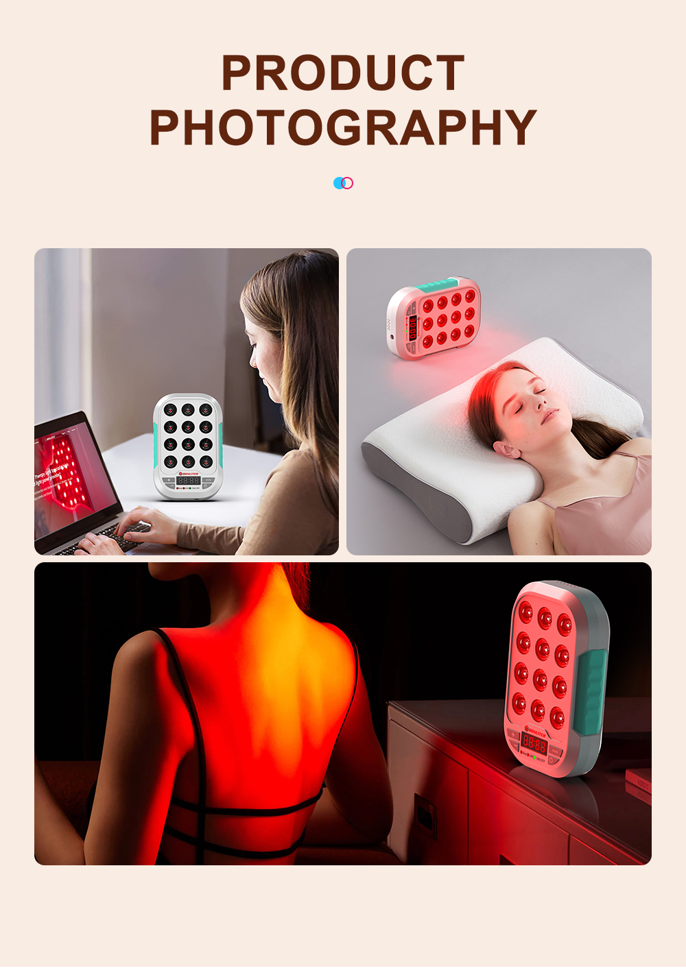 60W Handhold Mini Red Light Therapy Panel